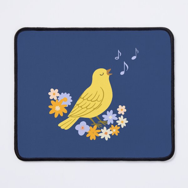 Item preview, Yellow Songbird with Flowers designed and sold by AnulaArt.