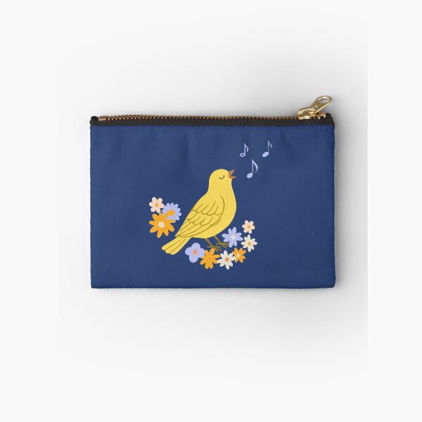 Item preview, Yellow Songbird with Flowers designed and sold by AnulaArt.
