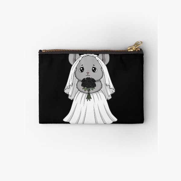 Item preview, Cute Gothic Chinchilla Bride with Black Roses designed and sold by k3rstman1.