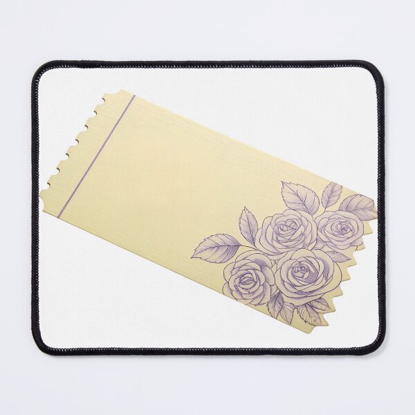 Item preview, A blank ticket with a floral design on transparent background designed and sold by Creative88Art.