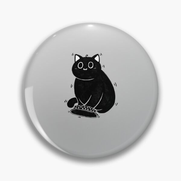Item preview, Waiting for Food Black Cat Illustration designed and sold by Manjia-Art.