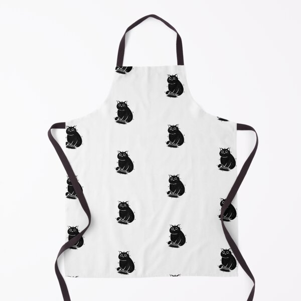 Item preview, Waiting for Food Black Cat Illustration designed and sold by Manjia-Art.