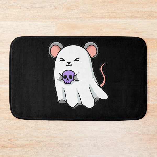 Item preview, Cute Kawaii Ghost Mouse with Purple Skull designed and sold by k3rstman1.