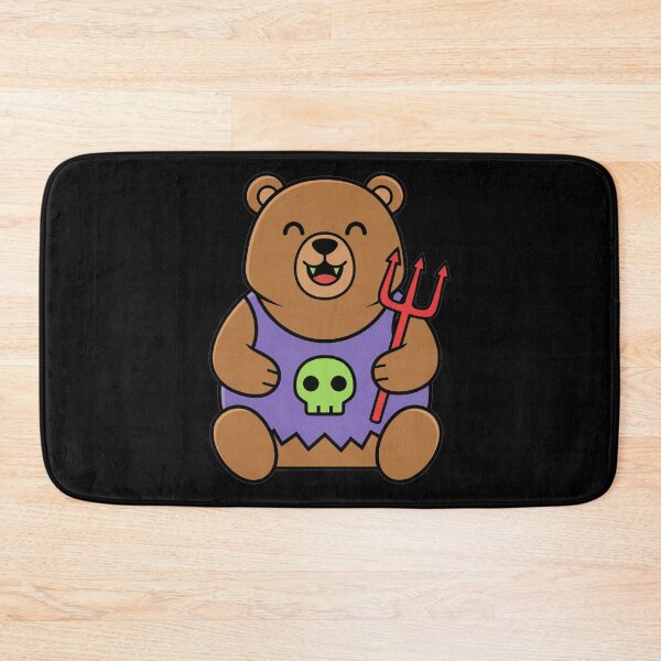 Item preview, Cute Spooky Halloween Bear with Skull Pitchfork designed and sold by k3rstman1.