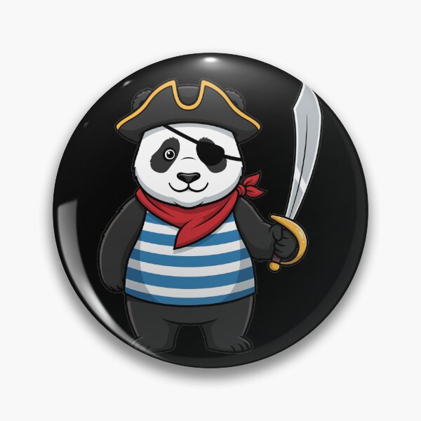 Item preview, Swashbuckling Pirate Panda Sailor Cartoon designed and sold by k3rstman1.