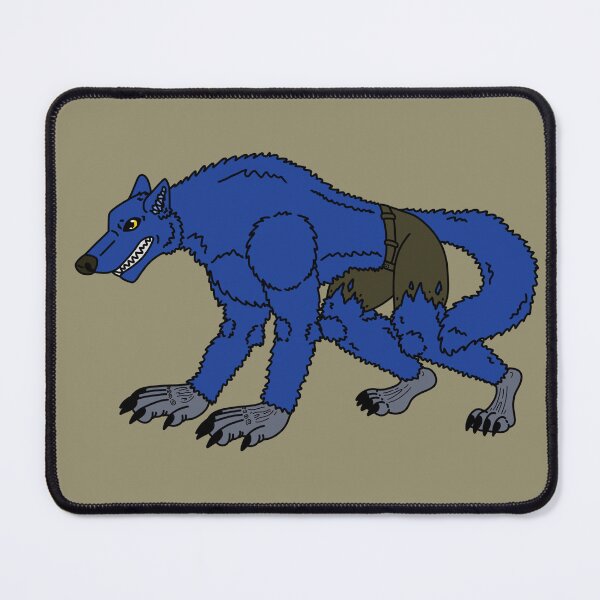Item preview, Blue Werewolf  designed and sold by ThatWeirdWerewolf .