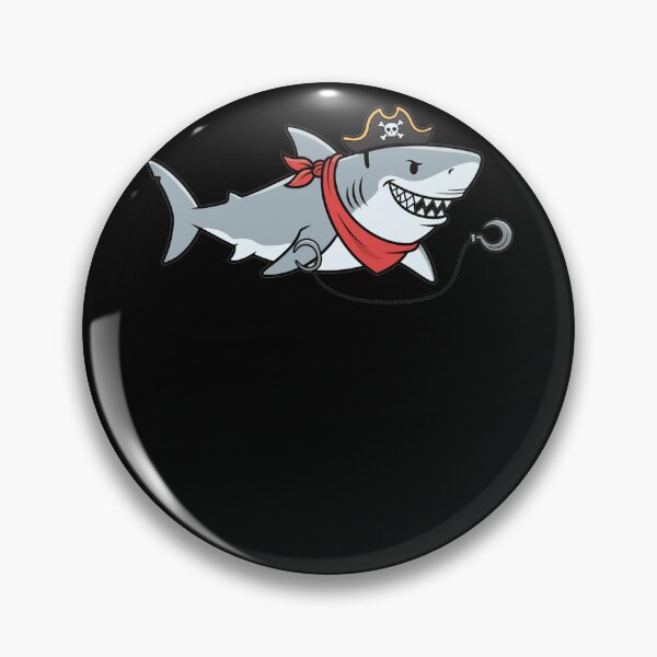 Item preview, Cartoon Pirate Great White Shark designed and sold by k3rstman1.