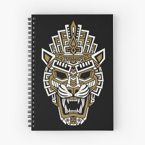 Item preview, Jaguar Maya Inca Gold and White Totem Tribal Mask designed and sold by PixelStudioBe.
