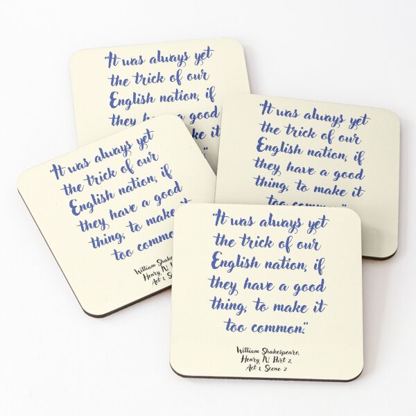 Item preview, Wicked Shakespeare Quote from Henry the Fourth designed and sold by CharlottePlaceArt.