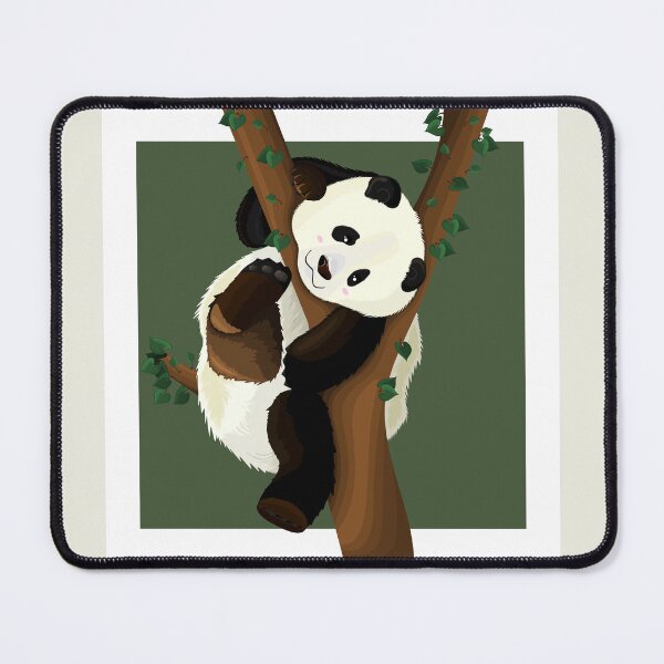 Item preview, Cute Panda Bear Sleeping on a Bamboo Tree designed and sold by Jam Dream.