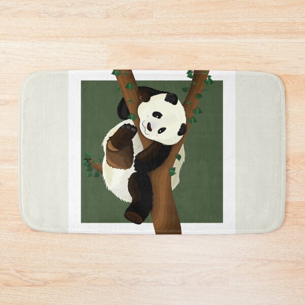 Item preview, Cute Panda Bear Sleeping on a Bamboo Tree designed and sold by Jam Dream.