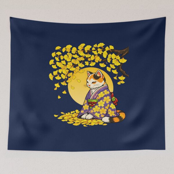 Item preview, Ginko Kimono Calico designed and sold by FK-UK.