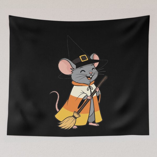 Item preview, Cute Halloween Witch Mouse Candy Corn Outfit designed and sold by k3rstman1.