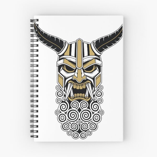Item preview, Viking Warrior Mask Gold and White Nordic Totem designed and sold by PixelStudioBe.