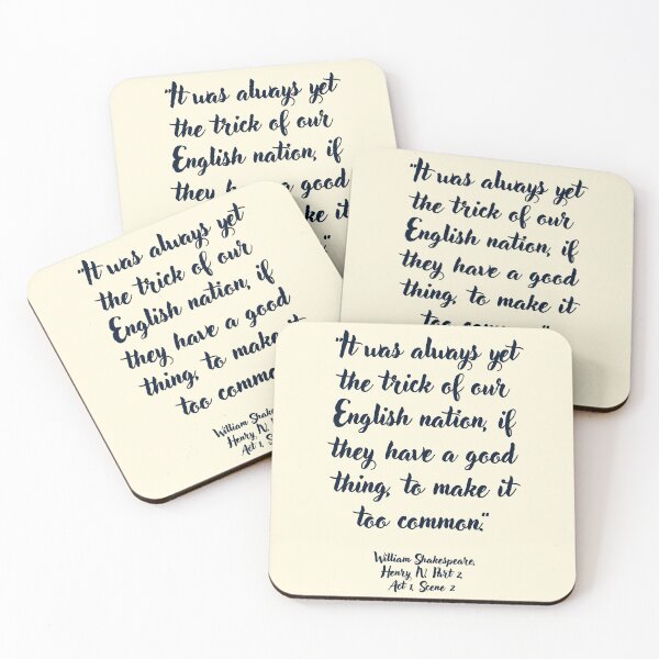 Item preview, Wicked Shakespeare Quote from Henry the Fourth designed and sold by CharlottePlaceArt.