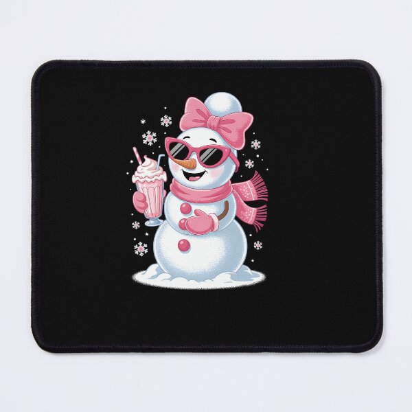 Item preview, Xmas Snowman Drinking Hot Chocolate Bougie Women Christmas designed and sold by EllenJast.