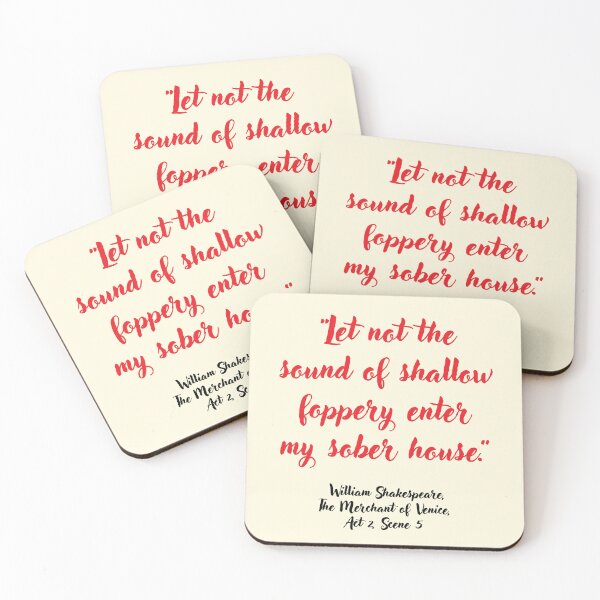 Item preview, Wicked Shakespeare Quote from The Merchant of Venice designed and sold by CharlottePlaceArt.