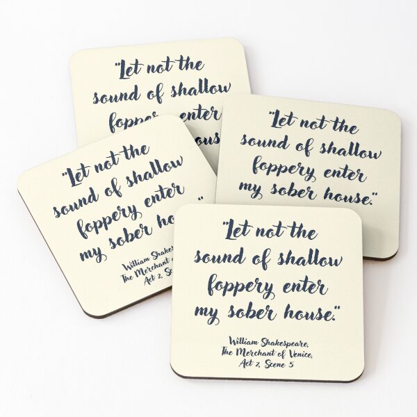 Item preview, Wicked Shakespeare Quote from The Merchant of Venice designed and sold by CharlottePlaceArt.