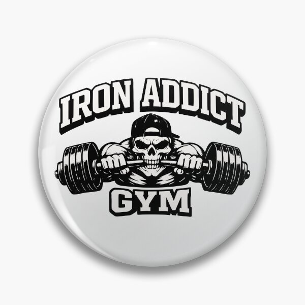 Item preview, Iron Addict Gym Fitness Workout Bodybuilding designed and sold by athenaVart.