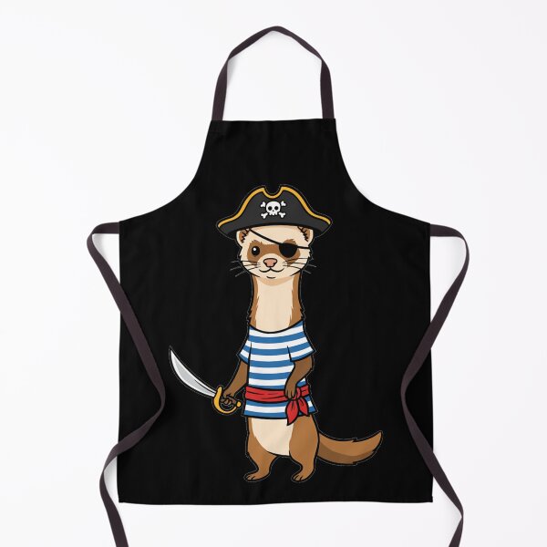Item preview, Cute Swashbuckling Pirate Ferret with Cutlass designed and sold by k3rstman1.