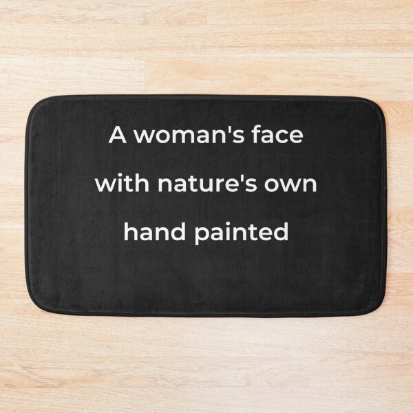 Item preview, "A woman's face with nature's own hand painted" - print white designed and sold by ariksworld.