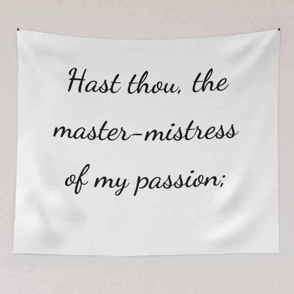 Item preview, "Hast thou, the master-mistress of my passion;" - handwriting black designed and sold by ariksworld.