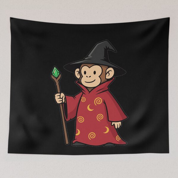 Item preview, Cute Wizard Monkey Magic Staff Red Robe designed and sold by k3rstman1.