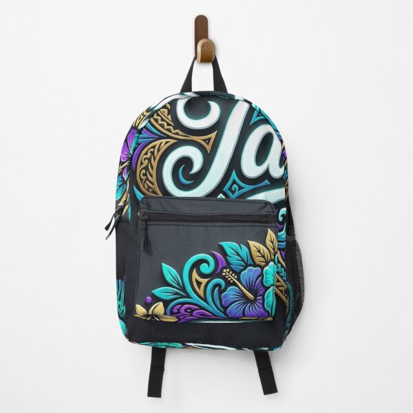 Item preview, Tahitian Floral Typography Emblem designed and sold by Doug Healey .