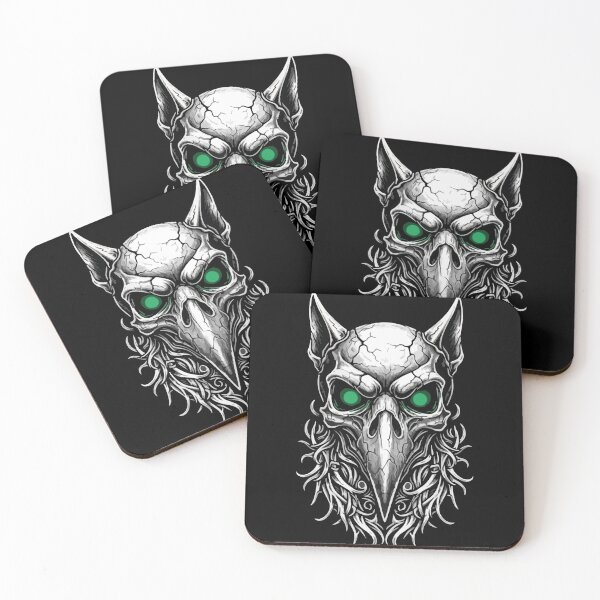 Item preview, Green-Eyes Green-Eyes Shamanic Raven Skull Totem designed and sold by PixelStudioBe.