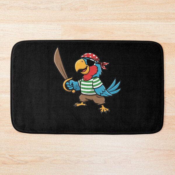 Item preview, Swashbuckling Cartoon Pirate Parrot with Sword designed and sold by k3rstman1.