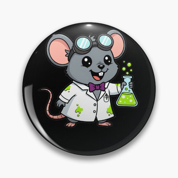Item preview, Kawaii Science Mouse Chemist with Flask designed and sold by k3rstman1.