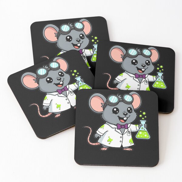 Item preview, Kawaii Science Mouse Chemist with Flask designed and sold by k3rstman1.