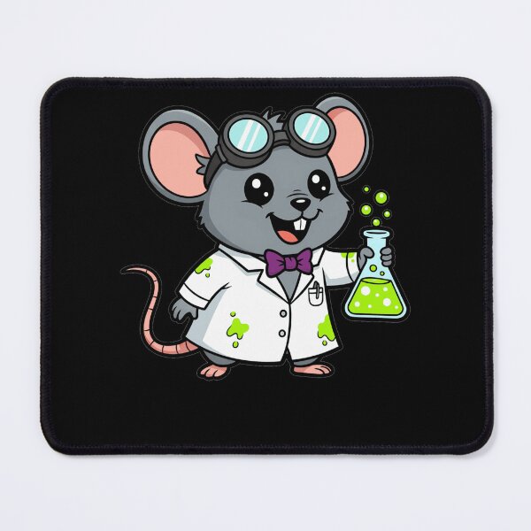 Item preview, Kawaii Science Mouse Chemist with Flask designed and sold by k3rstman1.