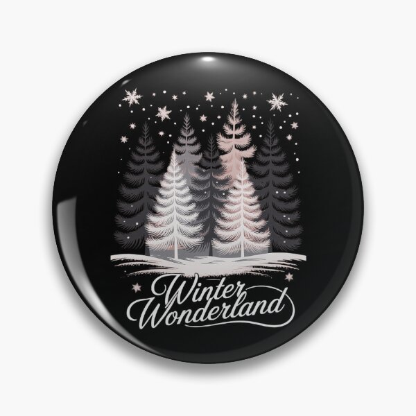 Item preview, Winter Wonderland Trendy Holiday Winter Forest , Winter Vibes Evergreen Trees and Snowflakes designed and sold by EllenJast.