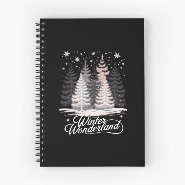 Item preview, Winter Wonderland Trendy Holiday Winter Forest , Winter Vibes Evergreen Trees and Snowflakes designed and sold by EllenJast.