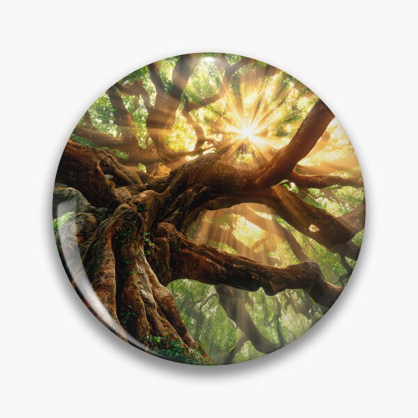 Item preview, Majestic Tree with Sunlight through Leaves designed and sold by Artessie.