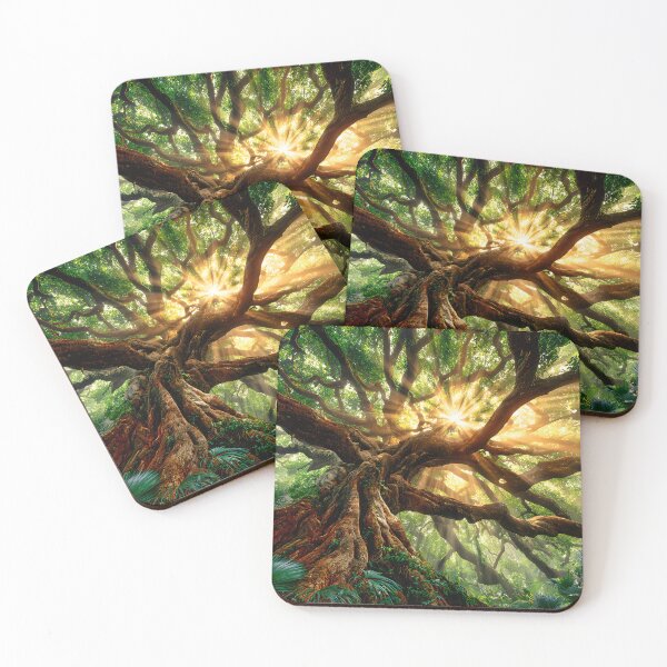 Item preview, Majestic Tree with Sunlight through Leaves designed and sold by Artessie.