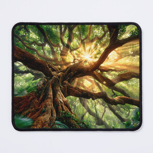 Item preview, Majestic Tree with Sunlight through Leaves designed and sold by Artessie.