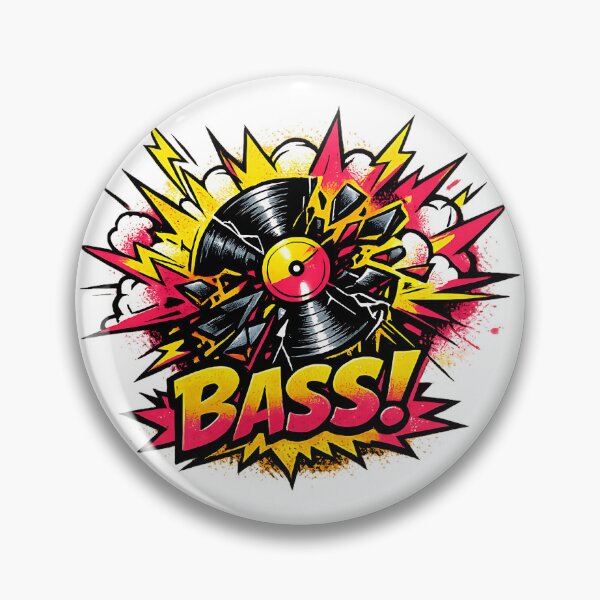 Item preview, BASS Explosion Comic Pop Art designed and sold by  ZenRave Designs.