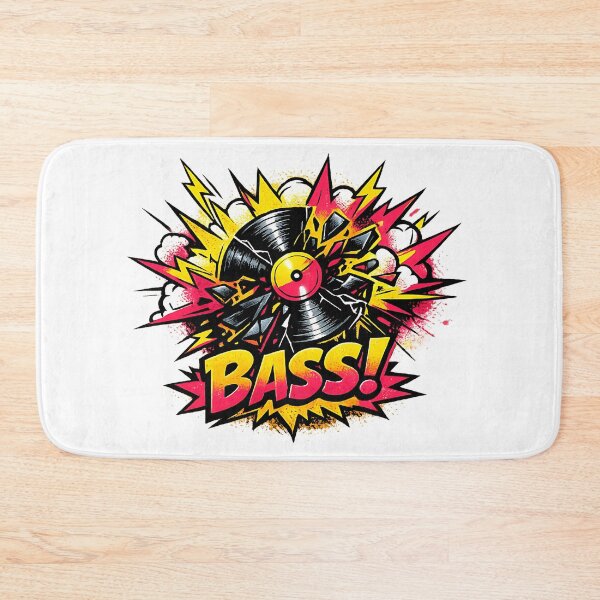 Item preview, BASS Explosion Comic Pop Art designed and sold by  ZenRave Designs.