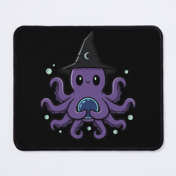 Item preview, Kawaii Magical Octopus Witch with Crystal Ball designed and sold by k3rstman1.