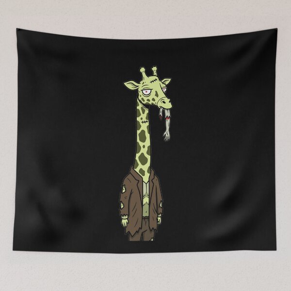 Item preview, Zombie Giraffe Monster Eating Human Arm Cartoon designed and sold by k3rstman1.