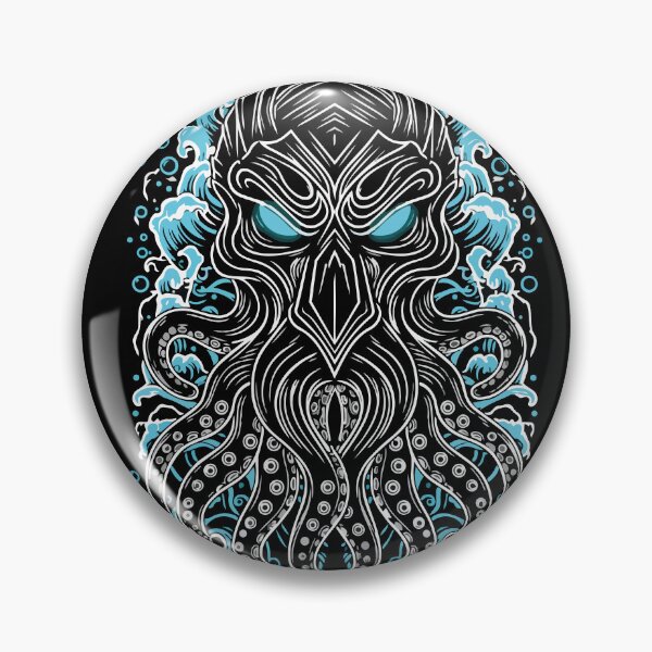 Item preview, Cthulhu Kraken Abyssal Blue and Black Totem Mask designed and sold by PixelStudioBe.