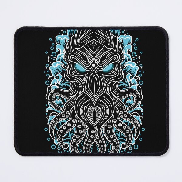 Item preview, Cthulhu Kraken Abyssal Blue and Black Totem Mask designed and sold by PixelStudioBe.