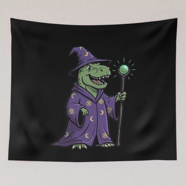 Item preview, Magical T-Rex Dinosaur Wizard Sorcerer designed and sold by k3rstman1.