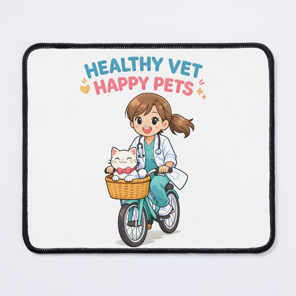 Item preview, Healthy Vet Happy Pets Cycling Shirt | Veterinary Fitness Lifestyle Dog Cycling Design designed and sold by Bettybee00.