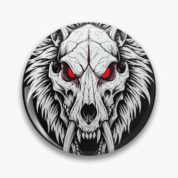 Item preview, Shamanic Red-Eyes Red-Eyes Sabertooth Wolf Skull designed and sold by PixelStudioBe.