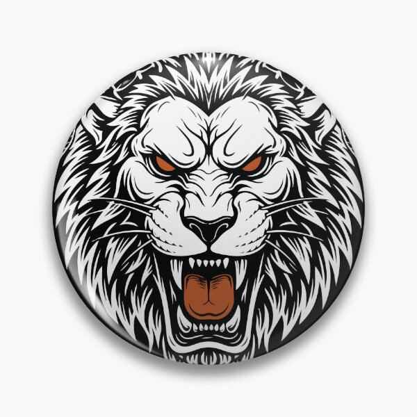 Item preview, Lion with Ram's Horns Totem Chimera White designed and sold by PixelStudioBe.