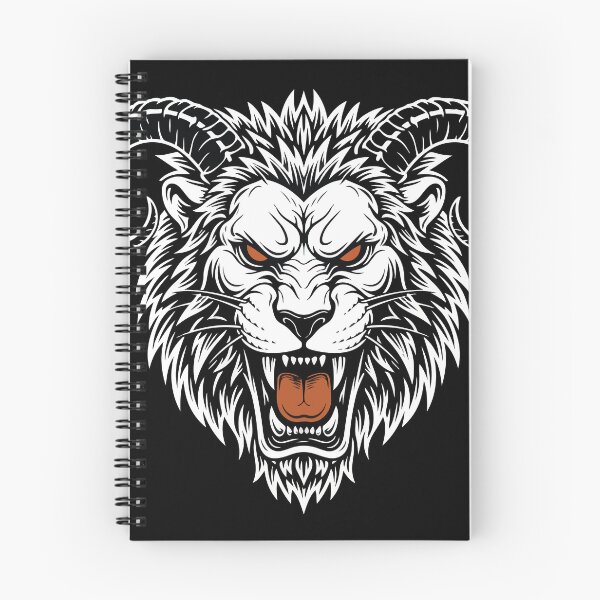 Item preview, Lion with Ram's Horns Totem Chimera White designed and sold by PixelStudioBe.