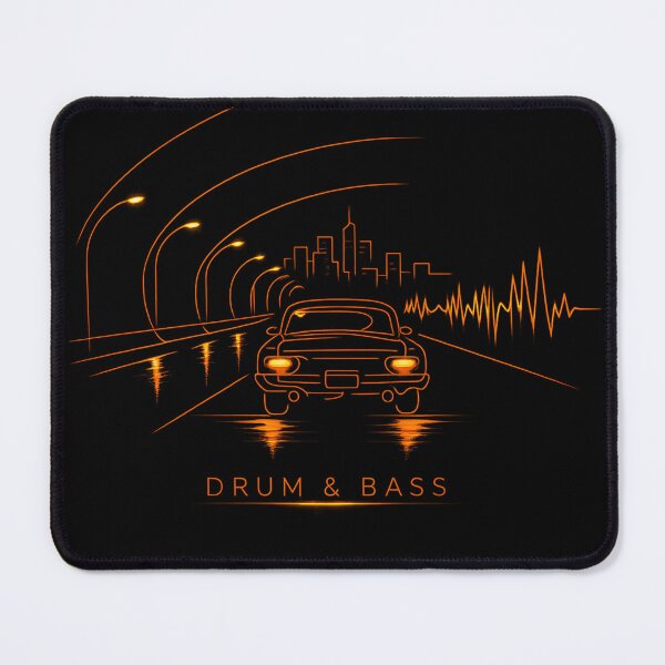 Item preview, DRUM & BASS Neon Drive designed and sold by ZenRave Designs.